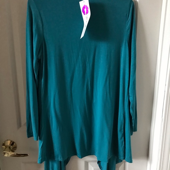 RHONDA SHEAR  Aqua Wrap Long Sleeve - Picture 2 of 5